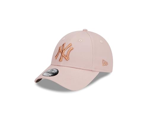 New Era New York Yankees MLB Kappe für Kinder Baseball Kids Hut Cap verstellbar 9Forty Metallic Teamlogo roas - Youth