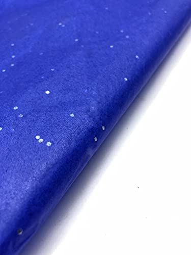 Image of Royal Blue Gemstone Luxury Multi-Purpose Wrapping Paper | 20x26 Inches | for Gift Wrapping, Gift HAMPERS, Art N Craft, Crafts and DIY Projects, Flower Making, Clothes ETC (90 Sheets)