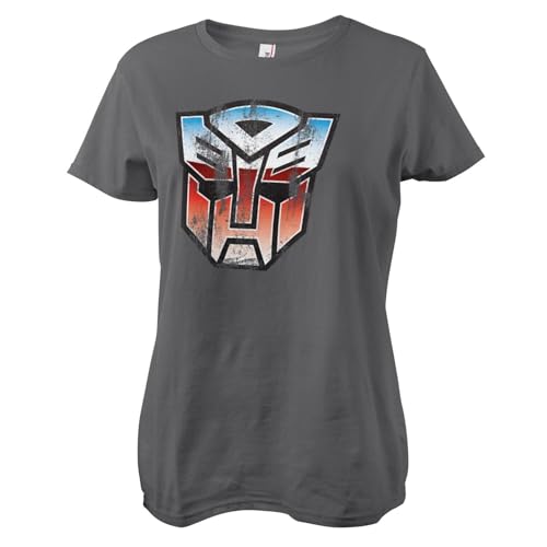 T-shirt Autobot Shield Transformers Femme Coupe Ajustee Confortable pour Fan de Pop Culture