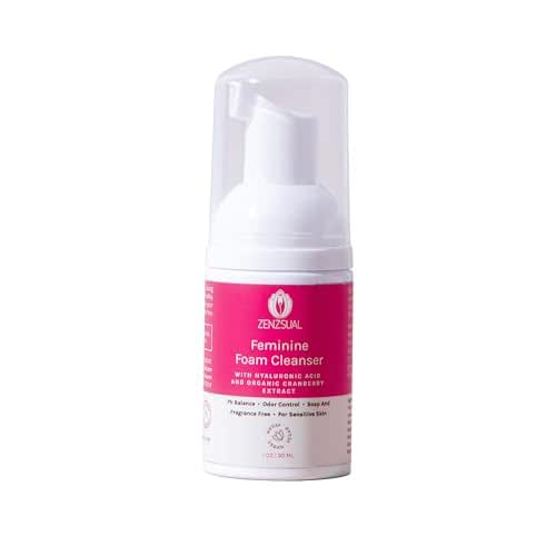 ZENZSUAL Feminine Foam Cleanser with Hyaluronic Acid & Organic Cranberry