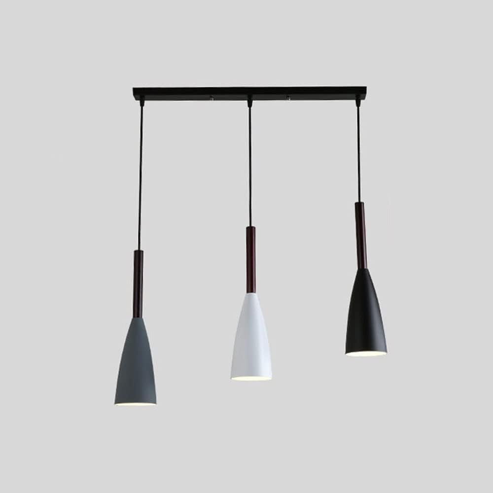 Lustre en fer réglable de style industriel haut de gamme et suspension à 3 douilles E27