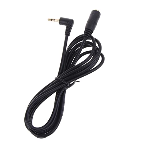 Cable adaptador de audio Jack 2.5 mm ángulo recto macho a hembra miniatura 3