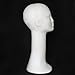 diowewea Foam Mannequin Head, Male Female Wig Head Stand, Wig Holder, Round Base, Lightweight, Durable, 1Piece E