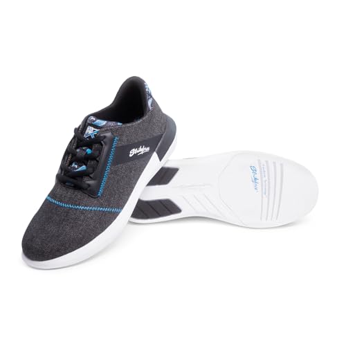 Image of KR Strikeforce Lux Womens Athletic Bowling Shoes with a #8 Slide Pad on Both Shoes for Right or Left Handed Bowlers