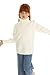 Mud Kingdom Boys Sweaters White Turtleneck Size 7-8 Unisex