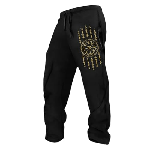 Pantalones de chándal para hombre con símbolo vikingo Pantalones