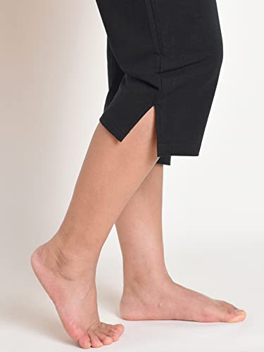 Weintee Women's Petite Cotton Capris with Pockets4