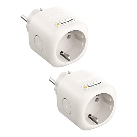 Nooie WLAN Homekit Socket with Current Measurement, Bluetooth Smart Socket, WiFi Plug with Remote Control, Voice Control, Timer Function, Compatible with Alexa and Google Home, 2.4 GHz Cover