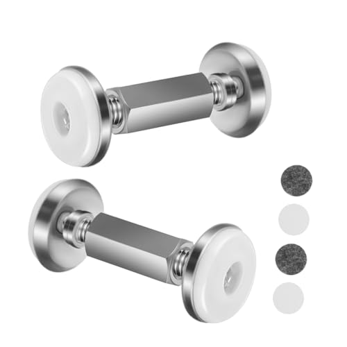 Cabilock 2Pcs Adjustable Bed Frame Stoppers Threaded Headboard Stabilizer for Wall Easy No Drill Installation Shake Tool for Furniture Stability and Comfort