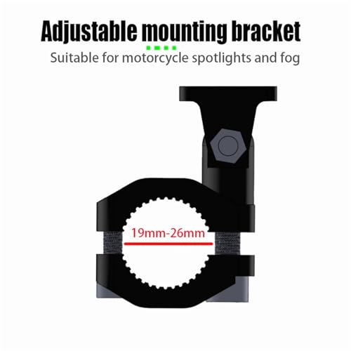 Soporte para faros delanteros de motocicleta abrazadera parachoques de aleación 19-26 mm 4