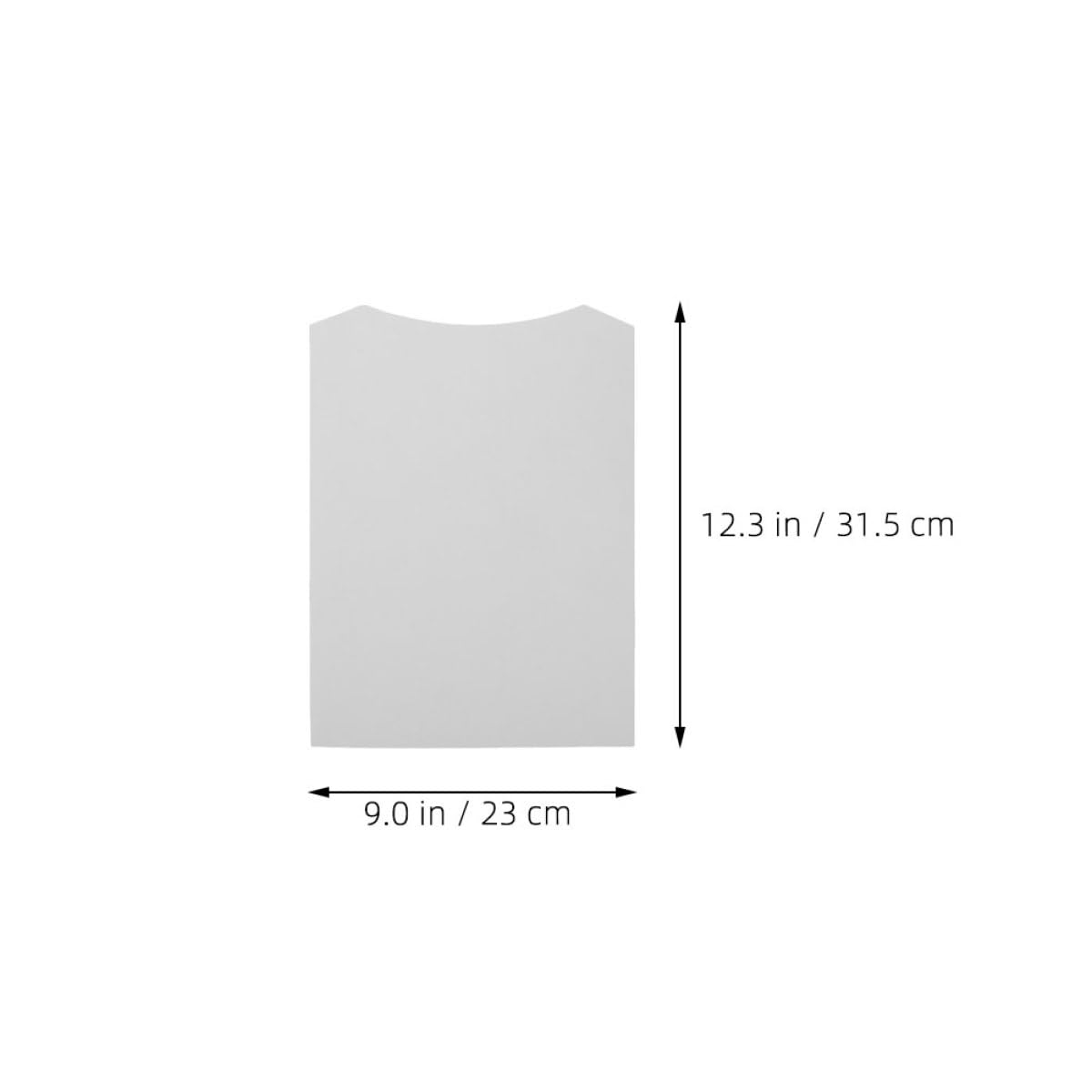 Planche à Plier Vêtements en Carton 50 Pièces, 23x31cm Blanche