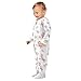 Emelivor Spring Parrot Branch White Newborn Baby One-Piece Sleepers Cotton Infant Footed Pjs for Boys Girls Kids