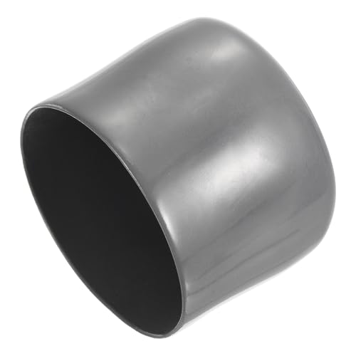 Image of uxcell 4pcs Rubber End Caps 53mm ID Vinyl Round End Cap Cover Screw Thread Protectors Dark Grey, 40mm Height