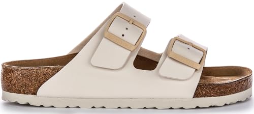 Image of Birkenstock Arizona Bs Men's Two Adj Strap Anatomic Cork Sandals (Beige, US 7 /7.5F)