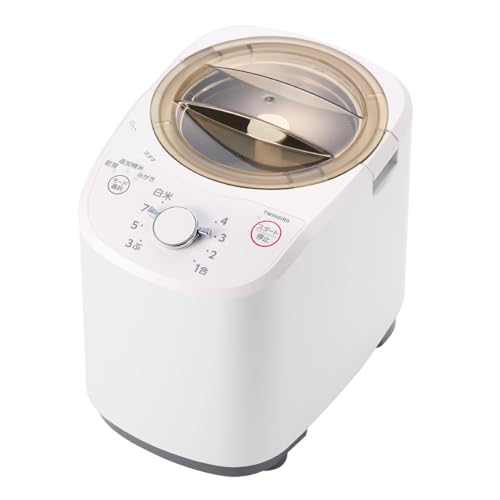 TWINBIRD(ツインバード) 精米機 家庭用 日本製 かくはん式 白米みがき...