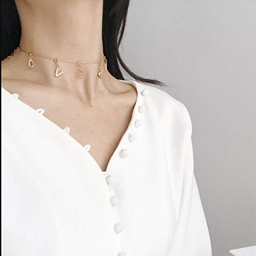 CoolJewelry Personalized Name Necklace Love Heart Custom Name Necklace 925 Sterling Silver Name Necklace with Heart Symbol Initial Necklace Gift for Women Girls4