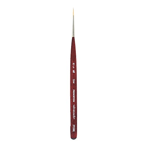 Image of Princeton Velvetouch Mini Liner Brush, Synthetic, Short Handle, Size 20 /0 inch, 1 Count