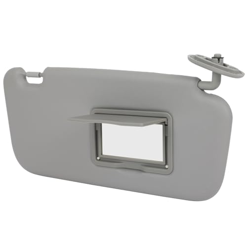 SCITOO Car Sun Visor Assbembly with Mirror Fit for 2002-2012 for Hyundai Getz Gray Without Sunroof(Right Passenger Side)