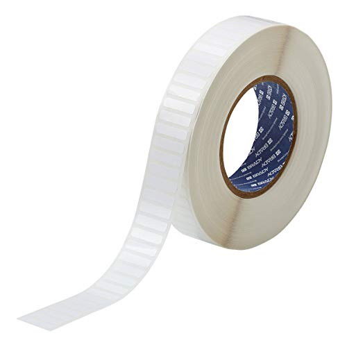 Étiquettes Brady THT-103-423-10 en polyester blanc brillant pour transfert thermique