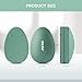 BEZOX Nano Glass Foot File Callus Remover with Cover – Gentle Glass Foot Pumice Stone, Effective Feet Scrubber for Dead Skin, and Portable Pedi Egg Foot Care Tool - Green
