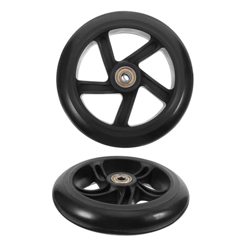 MUELODSIC 2pcs Indoor Skating Wheels Quiet Wheels for Scooters and Skateboards Wear Resistant Enhanced Grip for Safe Use
