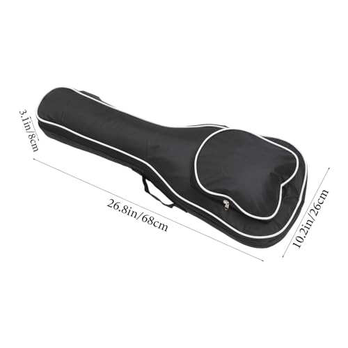 Housse noire pour petite guitare robuste contre les chocs