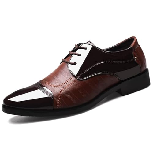 Men's Dress Shoes Business Oxfords Patent Leather Dress Shoes Classic Loafers Formal Derby Shoes