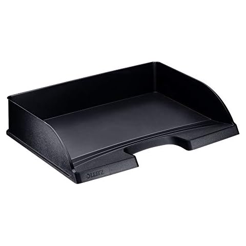 LEITZ Bandeja Portadocumentos Plus, Apaisada, A4 y Folio, Negro, 52180095, Estándar Apaisada Cover