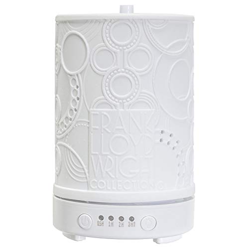 Difusor aromático eléctrico de porcelana con temporizador y luz LED miniatura 4