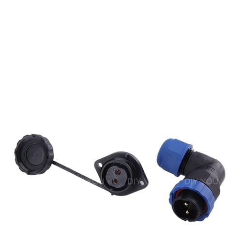 SP20 IP68 �t�����W�^�C�v 90 �x�G���{�h���R�l�N�^�v���O�\�P�b�g�p�x�q��R�l�N�^ 1/2/3/4/5/6/7/9/10/12/14 �s��(SPW20-2F)