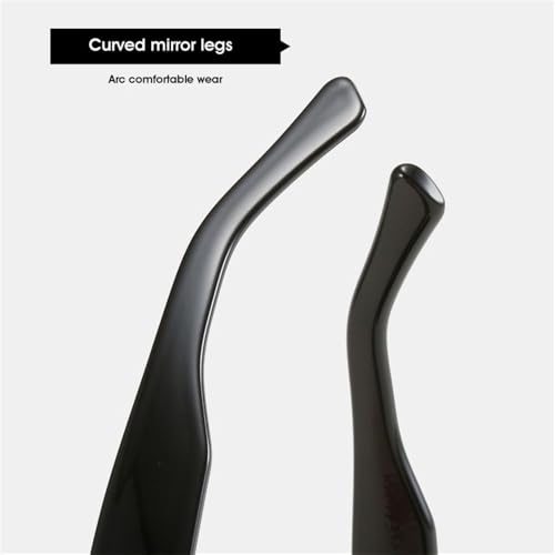 Square Frame Punk Thick Women Sunglasses Ladies Shades Shades Retro Sunglasses(BLACK/BLACK)4