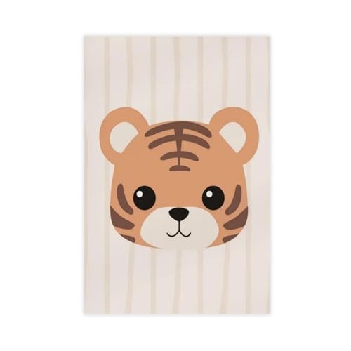 Chambre d'enfant animaux de chasse : lot de 5 toiles pour habiller les murs vides