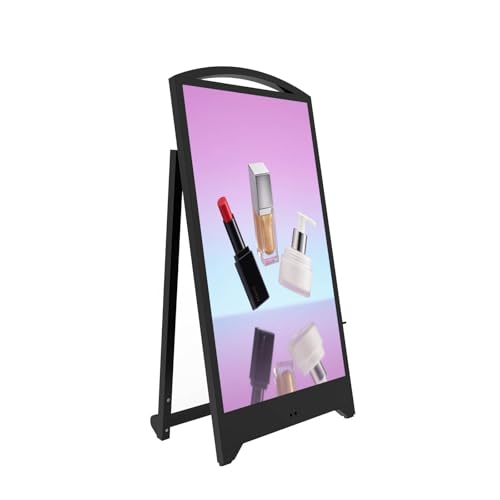 Image of 43inch Indoor Digital Signage, 1800nits High Brightness LCD Screen Advertising Display, CMS /USB /WiFi /Port Player, Smart Split Screen, 24 /7 Timer, Movable Digital Signage Kiosk with Android 11OS