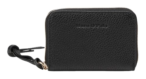 Marc O'Polo Melissa Zip Wallet XS, l'élégance du cuir noir intemporel