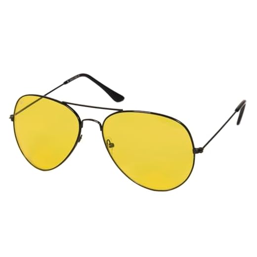 KISS® Sports Solglasögon DRIVING/BLUE BLOCKER - mod. AIR FORCE - Gula Linser eller Bärnsten Blått Ljus UNISEX - DRIVING/Svart