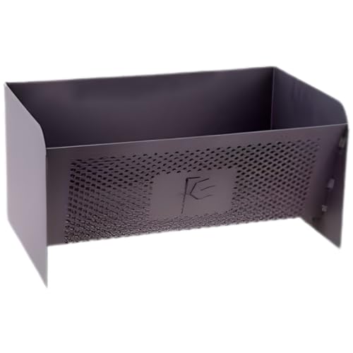 Panier noir à pellets, panier brûleur à granulés de bois, braséro intérieur/extérieur - Longueur 40 x Profondeur 23 x Hauteur 20 cm