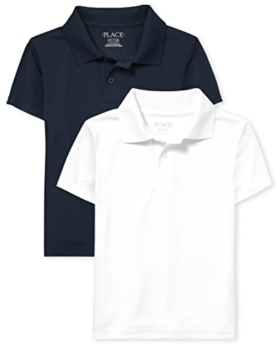 Image of The Children's Place Boys' Short Sleeve Pique Polo, 2 Pack