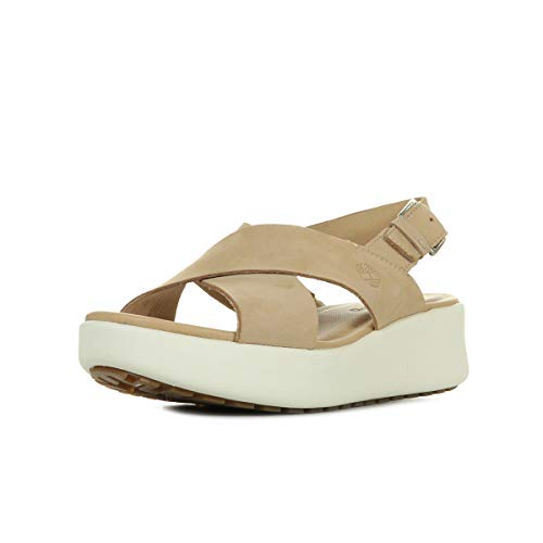 Timberland   Los Angeles Wind, Sandalias de Talón Abierto Mujer, Marrón (Hazelnut Xjl), 36 EU