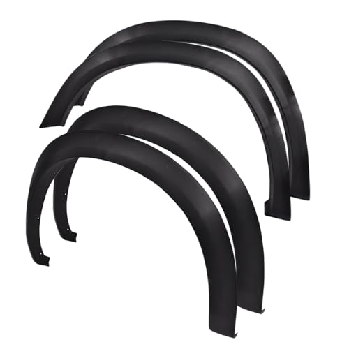 CNNELL 4pcs Fender Flares Compatible with Dodge Ram 1500 2009-2018 Textured Factory Style Wheel Flares Set 68054339AB 68054338A