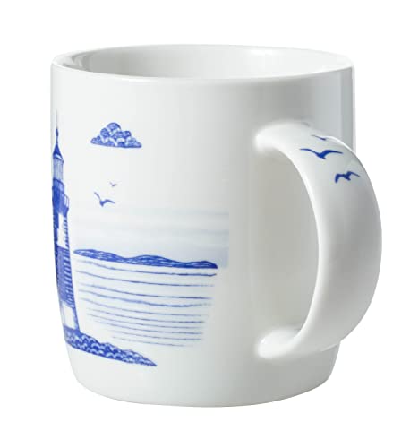 Taza Cape Shore New Bone China 14 oz con faro miniatura 2