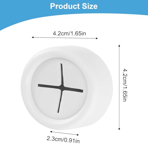 Teouuas 4 Stück Geschirrtuchhalter, Runden Handtuchklemme Ohne Bohren, Selbstklebende Geschirrhandtuchhalter, ABS Handtuchhaken Runden Handtuchklemme für Bad, Küche, Haushalt (Weiß)