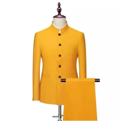 Men's Italian Groom Suit - Solid Color Two Piece Formal Set | Wedding Business Clothing2