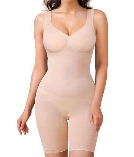 Image of BRABIC Waist Trainer Shapewear Bodysuits for Women Tummy Control Seamless Full Low Back Faja Body Shaper Butt Lifter