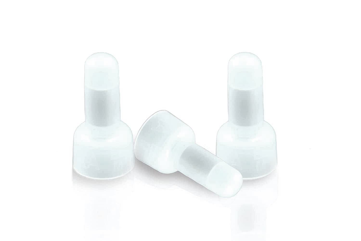 Nylon CE2 Transparent Closed End Cable Cap Crimp Connector - Protective Closed End Wire Terminals (Pack of 100)