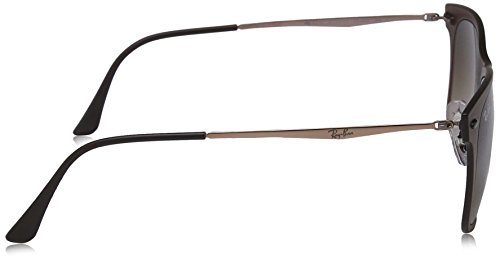 Óculos de sol Ray-Ban RB4210 Wayfare Light Ray Square, fosco, Matte Dark Brown/Gradient Brown, 50 mm