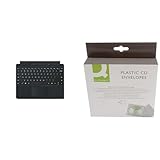 Microsoft Surface Pro 8/9 / X Signature Keyboard Schwarz im Bundle mit Slim Pen 2 Schwarz & Q-Connect KF02208 Edv-Zubehöre CD Hülle 40 stück transparent gelocht