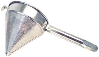 Winco Colador de tapa de China, diámetro de 8 pulgadas, malla gruesa, mediano, acero inoxidable
