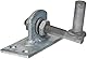 Alberts 318758 Kloben zum Anschrauben | verstellbar um 20 mm | feuerverzinkt | Dornmaß Ø13 mm | Platte 100 x 40 mm