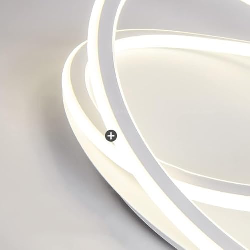 Plafonnier LED encastrable de 50 cm blanc pour chambre principale