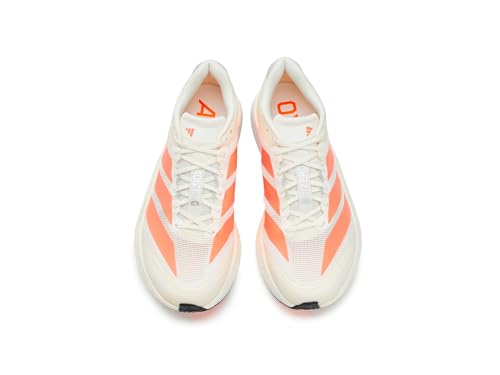 Image of adidas Mens Adizero Boston 13 Running Shoes, Off-white /Grey, 12